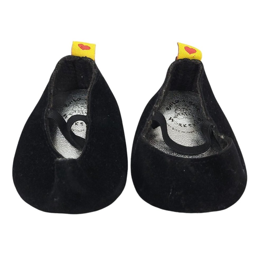 Build A Bear Workshop Black Velvet Heels Pumps Shoes BABW BAB
